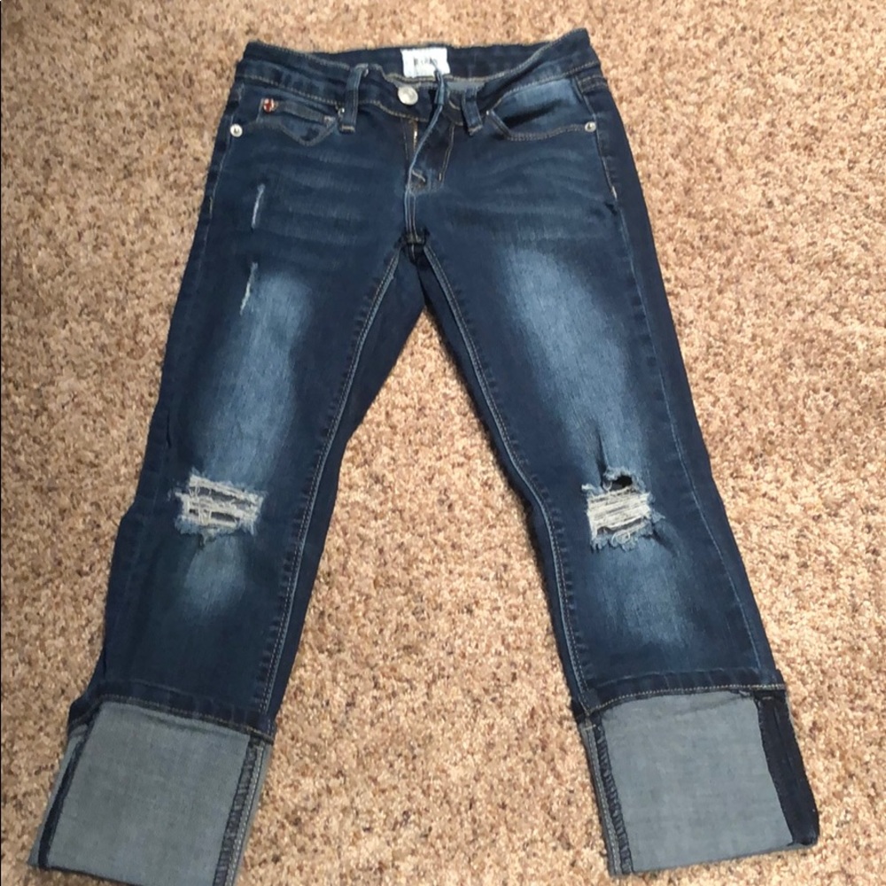 Stylish girls Capri jeans